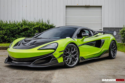 DarwinPRO BKSS Style Carbon Fiber Side Skirts Under Board | 2015-2021 McLaren 600LT, 540C, 570S