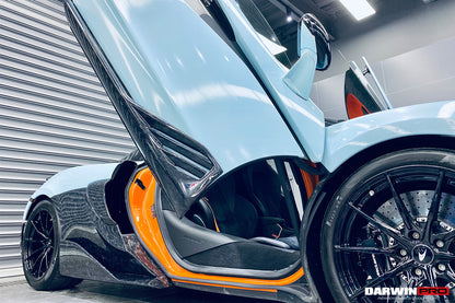 DarwinPRO BKSS Style Carbon Fiber Side Skirts Under Board | 2015-2021 McLaren 600LT, 540C, 570S