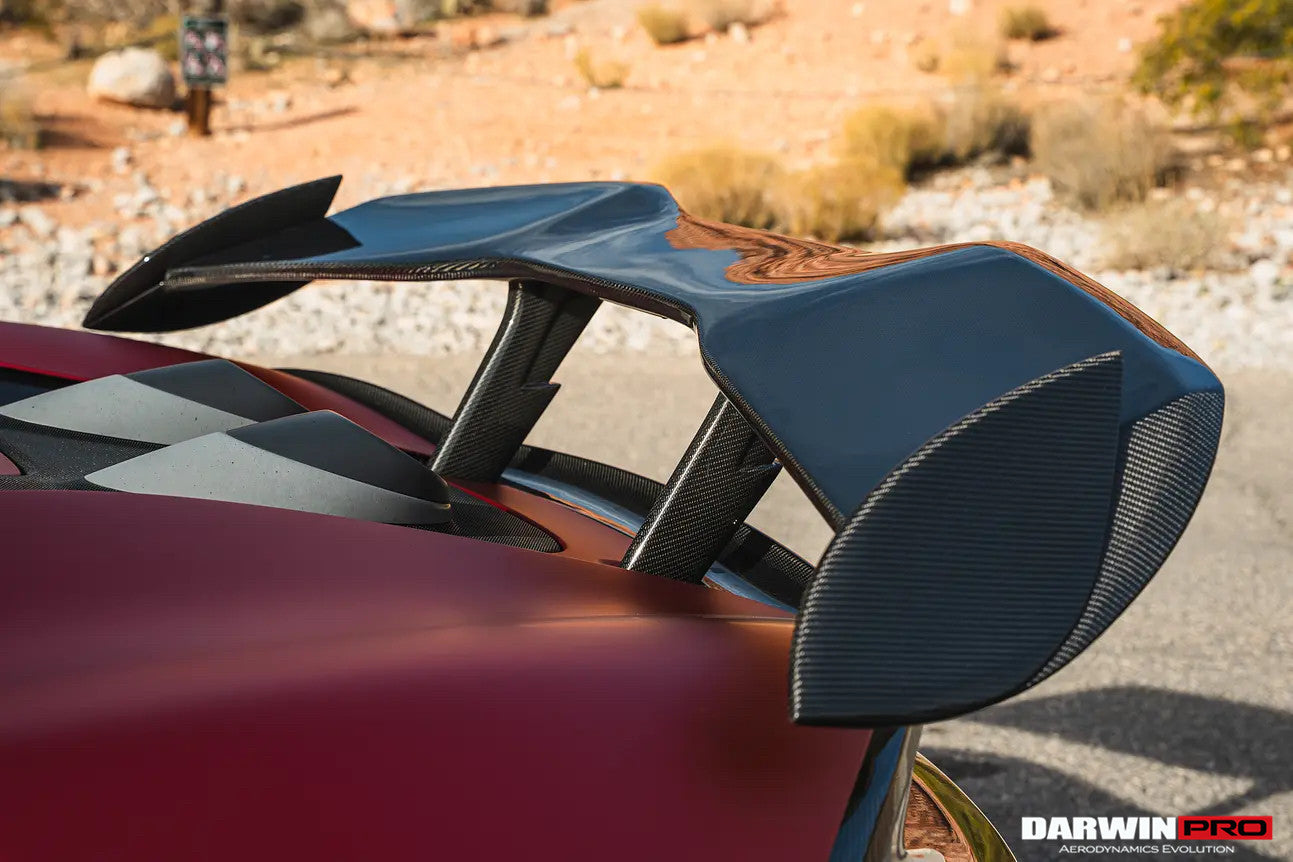 DarwinPRO BKSS Style Dry Carbon Fiber Trunk Spoiler Wing | 2018-2021 McLaren 600LT