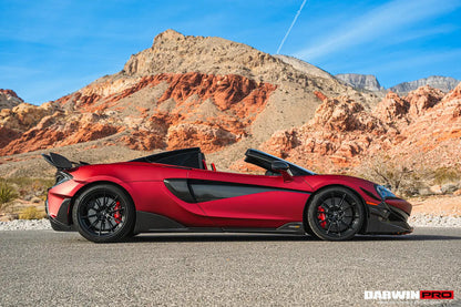 DarwinPRO Carbon Fiber Rear Bumper Side Canards | 2018-2021 McLaren 600lt