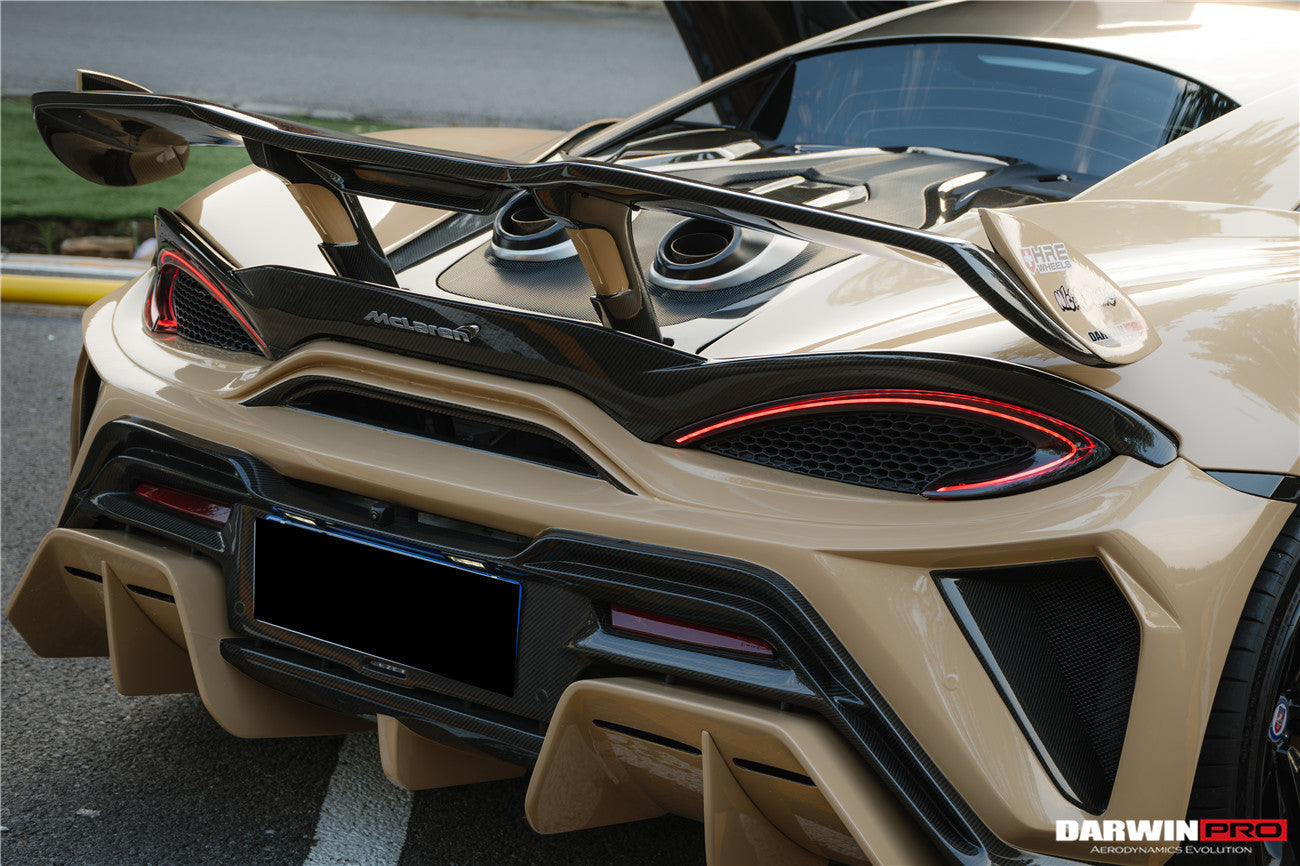 DarwinPRO BKSS Style Dry Carbon Fiber Trunk Spoiler Wing | 2018-2021 McLaren 600LT