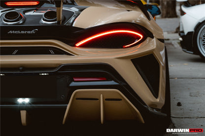 DarwinPRO 2018-2021 McLaren 600lt BKSS Style Partial Carbon Fiber Rear Bumper