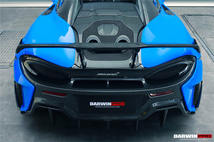 DarwinPRO 2018-2021 McLaren 600lt BKSS Style Partial Carbon Fiber Rear Bumper