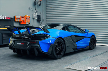 DarwinPRO 2018-2021 McLaren 600lt BKSS Style Partial Carbon Fiber Rear Bumper