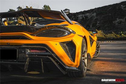 DarwinPRO 2018-2021 McLaren 600lt BKSS Style Partial Carbon Fiber Rear Bumper