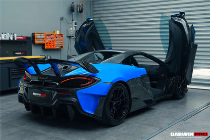 DarwinPRO Carbon Fiber Rear Bumper Side Canards | 2018-2021 McLaren 600lt