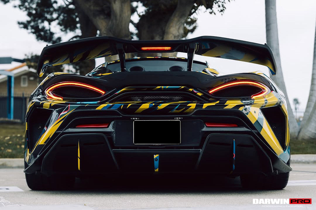 DarwinPRO Darwinpro 2015-2021 McLaren 540c & 570s BKSS Style Rear Bumper and Wing and Engine Trunk and Exhaust