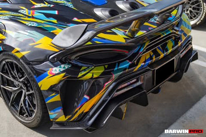 DarwinPRO 2018-2021 McLaren 600lt BKSS Style Partial Carbon Fiber Rear Bumper