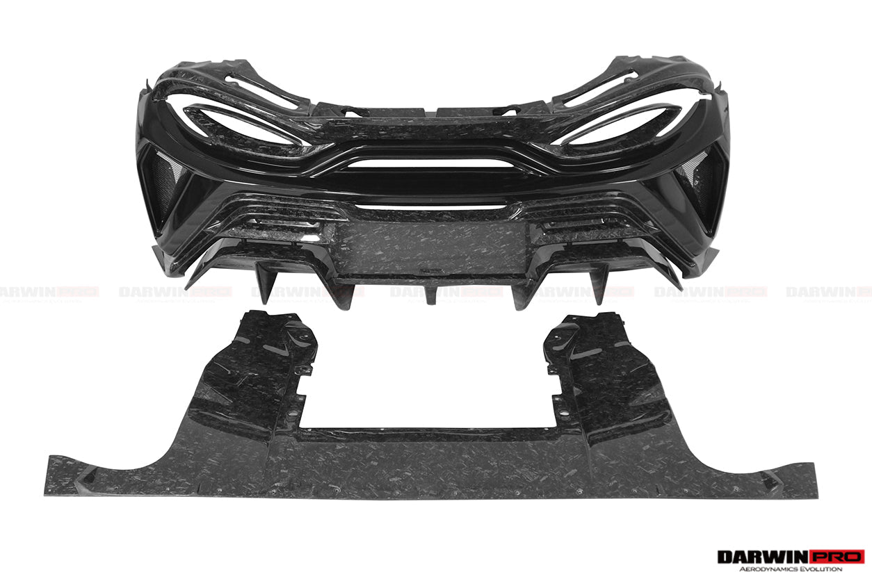 DarwinPRO 2018-2021 McLaren 600lt BKSS Style Partial Carbon Fiber Rear Bumper