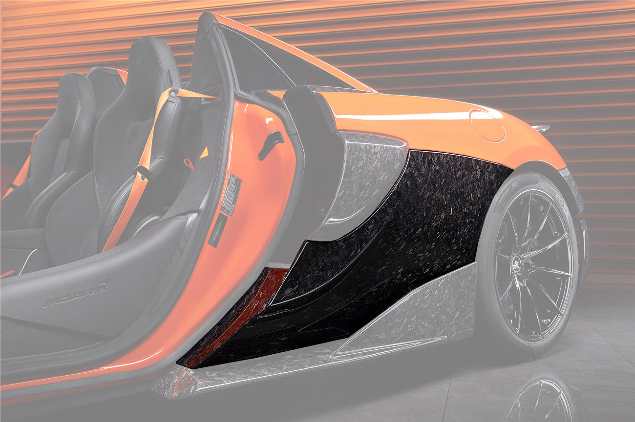 DarwinPRO 2018-2021 McLaren 600lt Carbon Fiber Quarter Panel Rear Side Skirts