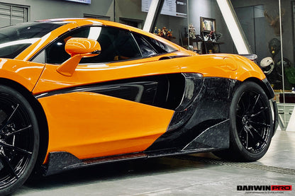 DarwinPRO 2018-2021 McLaren 600lt Carbon Fiber Quarter Panel Rear Side Skirts