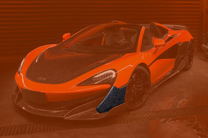 Divisor lateral de parachoques delantero de fibra de carbono DarwinPRO | McLaren 600LT 2018-2021