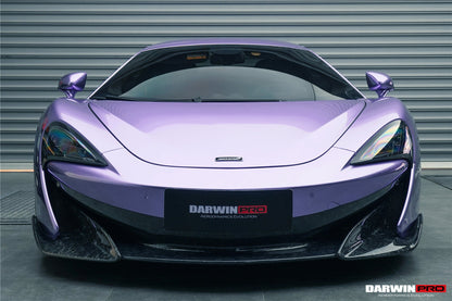 Borde de parachoques delantero de fibra de carbono DarwinPRO 2018-2021 McLaren 600lt
