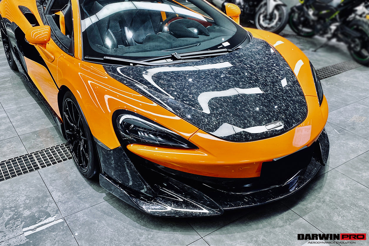 Divisor lateral de parachoques delantero de fibra de carbono DarwinPRO | McLaren 600LT 2018-2021