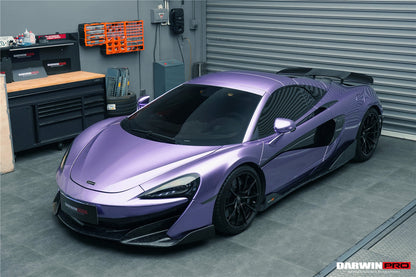Borde de parachoques delantero de fibra de carbono DarwinPRO 2018-2021 McLaren 600lt