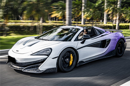 Divisor lateral de parachoques delantero de fibra de carbono DarwinPRO | McLaren 600LT 2018-2021