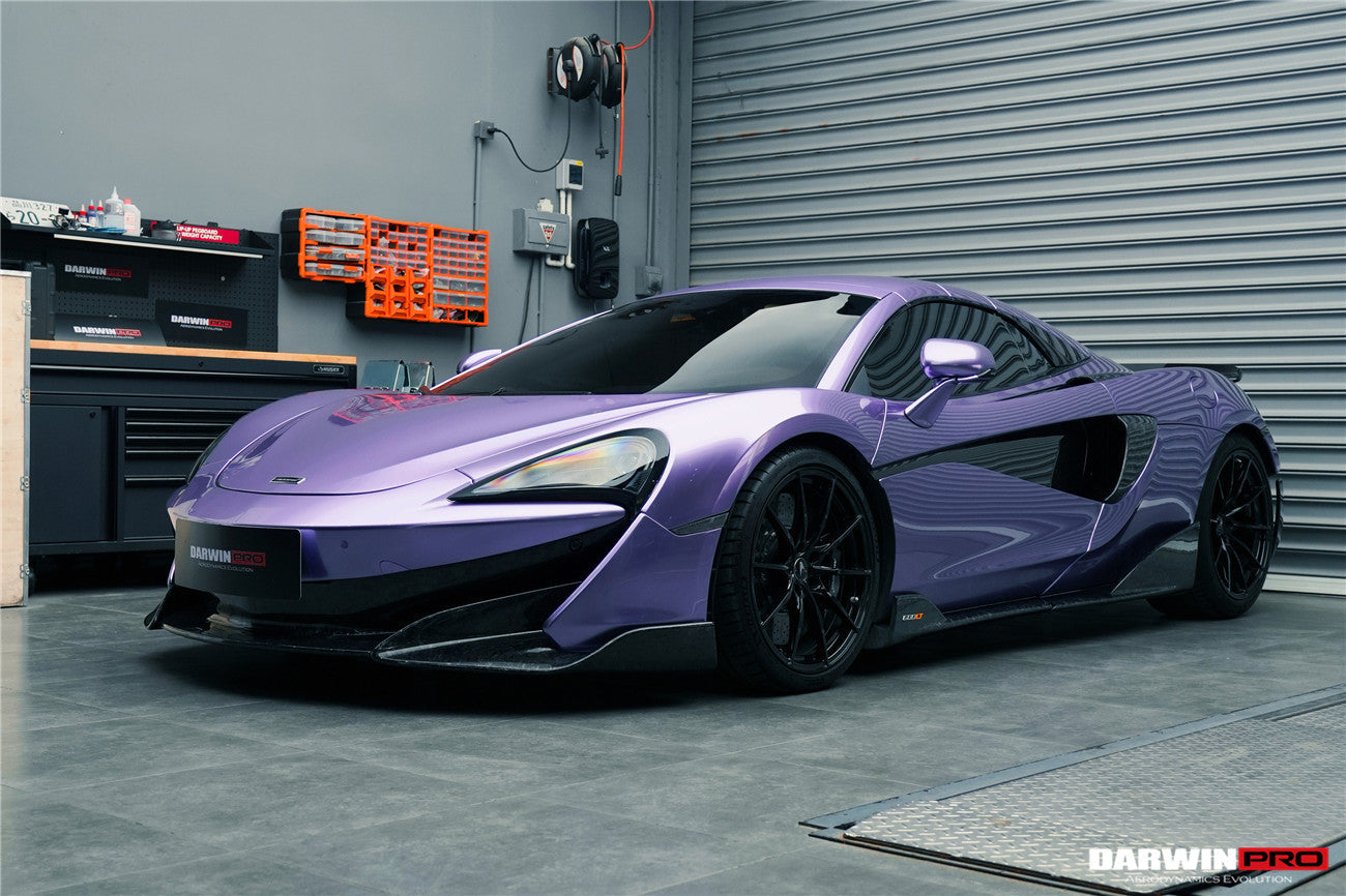 Borde de parachoques delantero de fibra de carbono DarwinPRO 2018-2021 McLaren 600lt