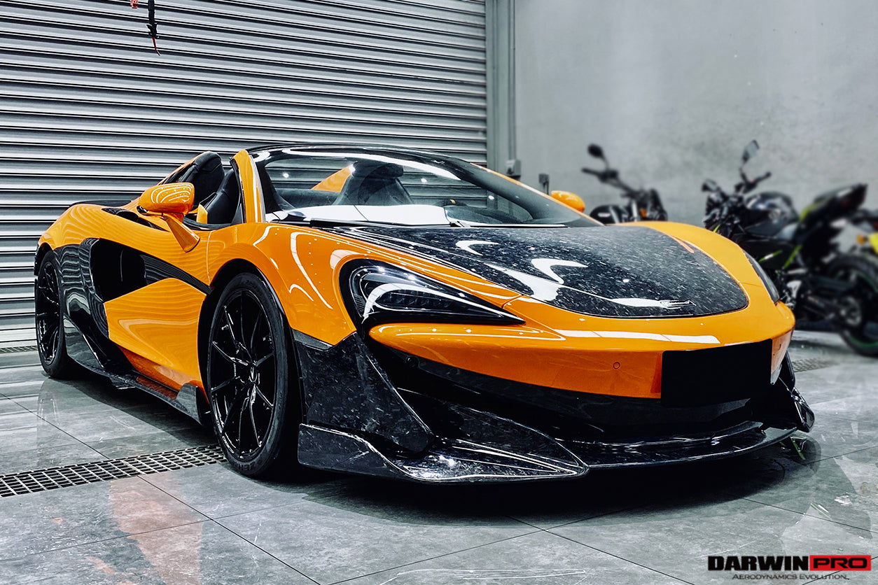 Divisor lateral de parachoques delantero de fibra de carbono DarwinPRO | McLaren 600LT 2018-2021