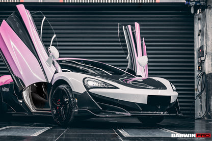 Borde de parachoques delantero de fibra de carbono DarwinPRO 2018-2021 McLaren 600lt