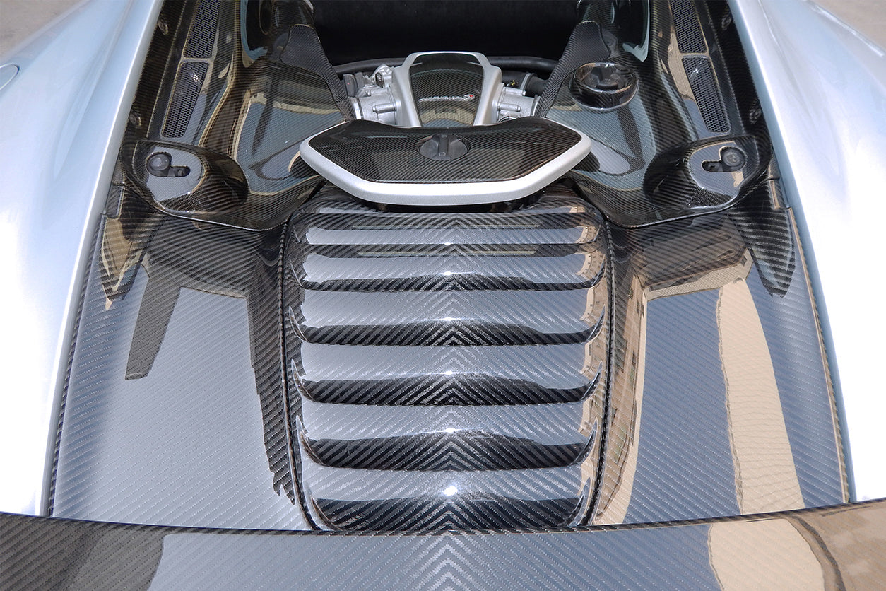 DarwinPRO 2011-2017 McLaren 650s MP4 12C Autoclave Carbon Fiber Armadillo Engine Cover Replacement