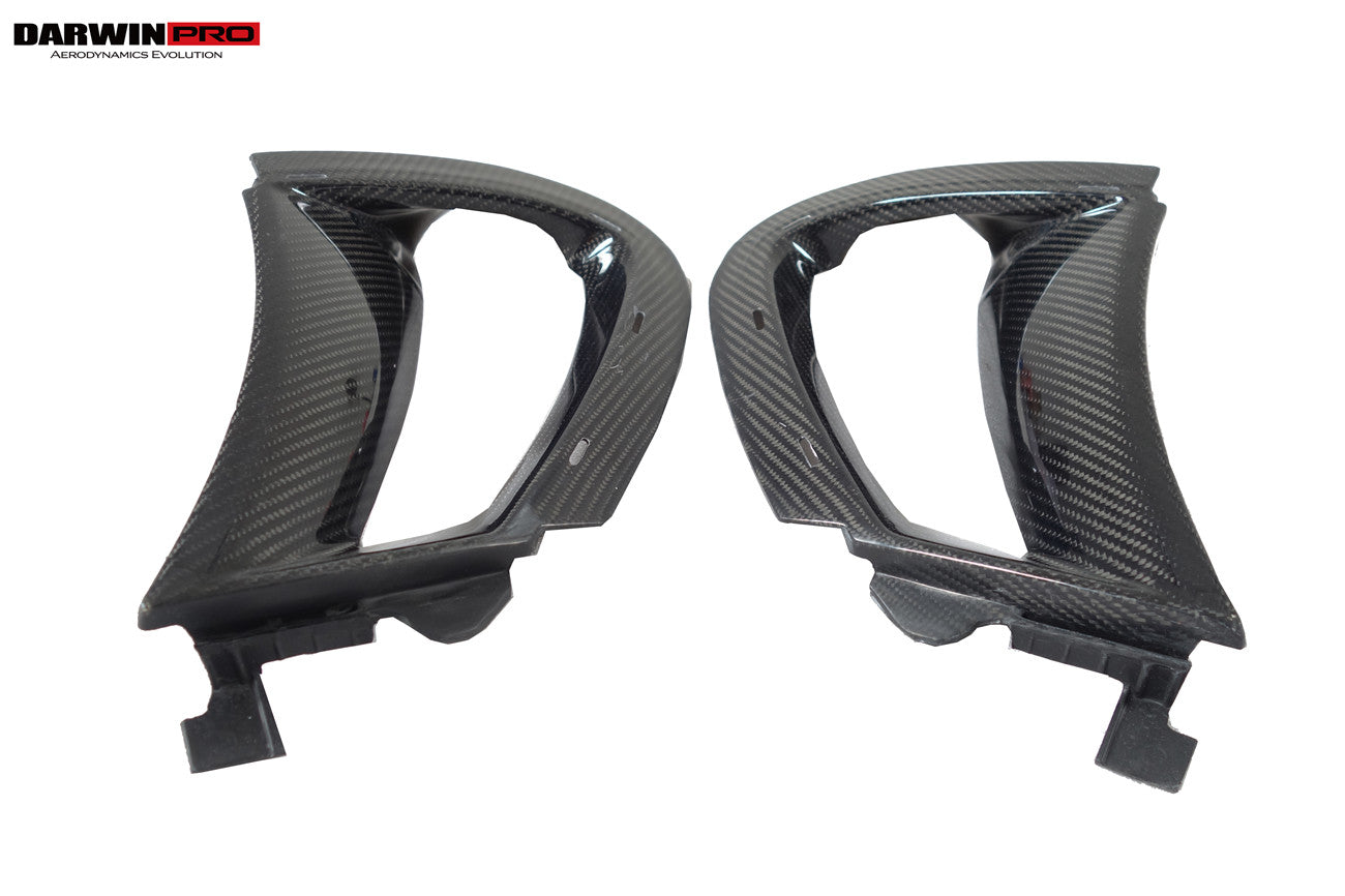 DarwinPRO Carbon Fiber Front Bumper Side Air Vents Replacement | 2017-2023 McLaren 720s