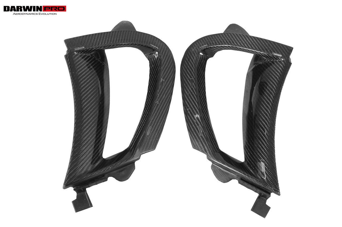 DarwinPRO Carbon Fiber Front Bumper Side Air Vents Replacement | 2017-2023 McLaren 720s