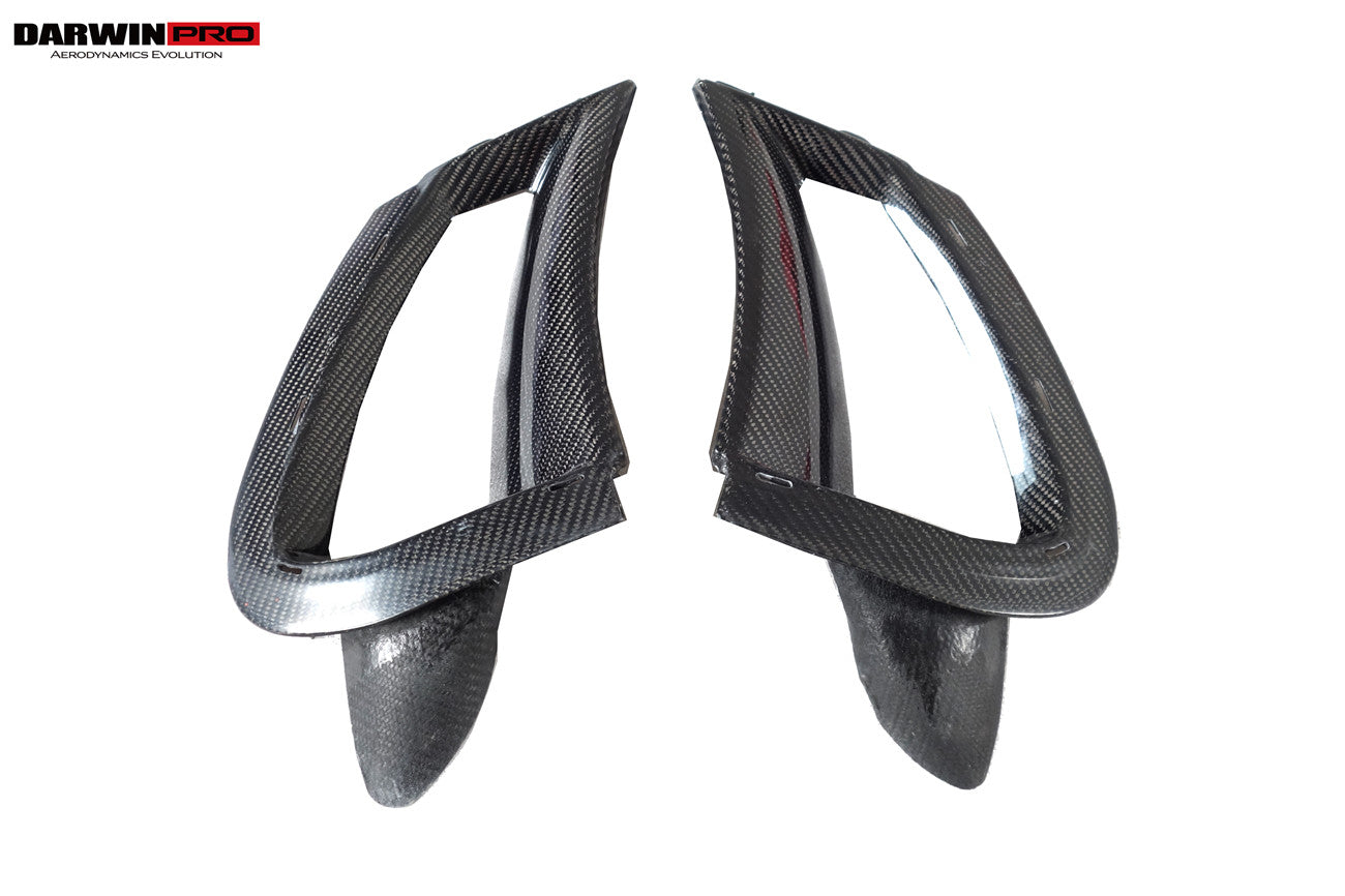 DarwinPRO Carbon Fiber Front Bumper Side Air Vents Replacement | 2017-2023 McLaren 720s