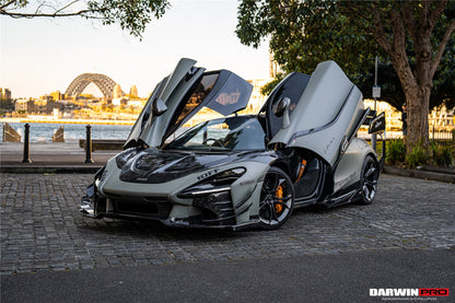 DarwinPRO Se²NWB Style Carbon Fiber Side Skirts | 2017-2023 McLaren 720s