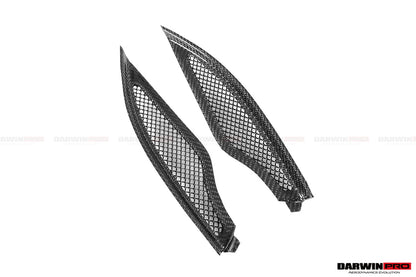 DarwinPRO Carbon Fiber Engine Hood Side Air Intake Vents | 2017-2023 McLaren 720S Coupe