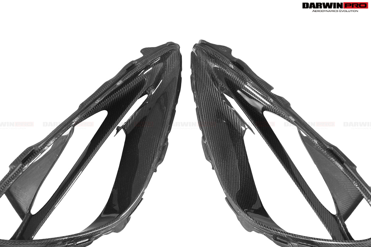 DarwinPRO Dry Carbon Fiber Headlight Inserts Tim Replacement | 2017-2023 McLaren 720s