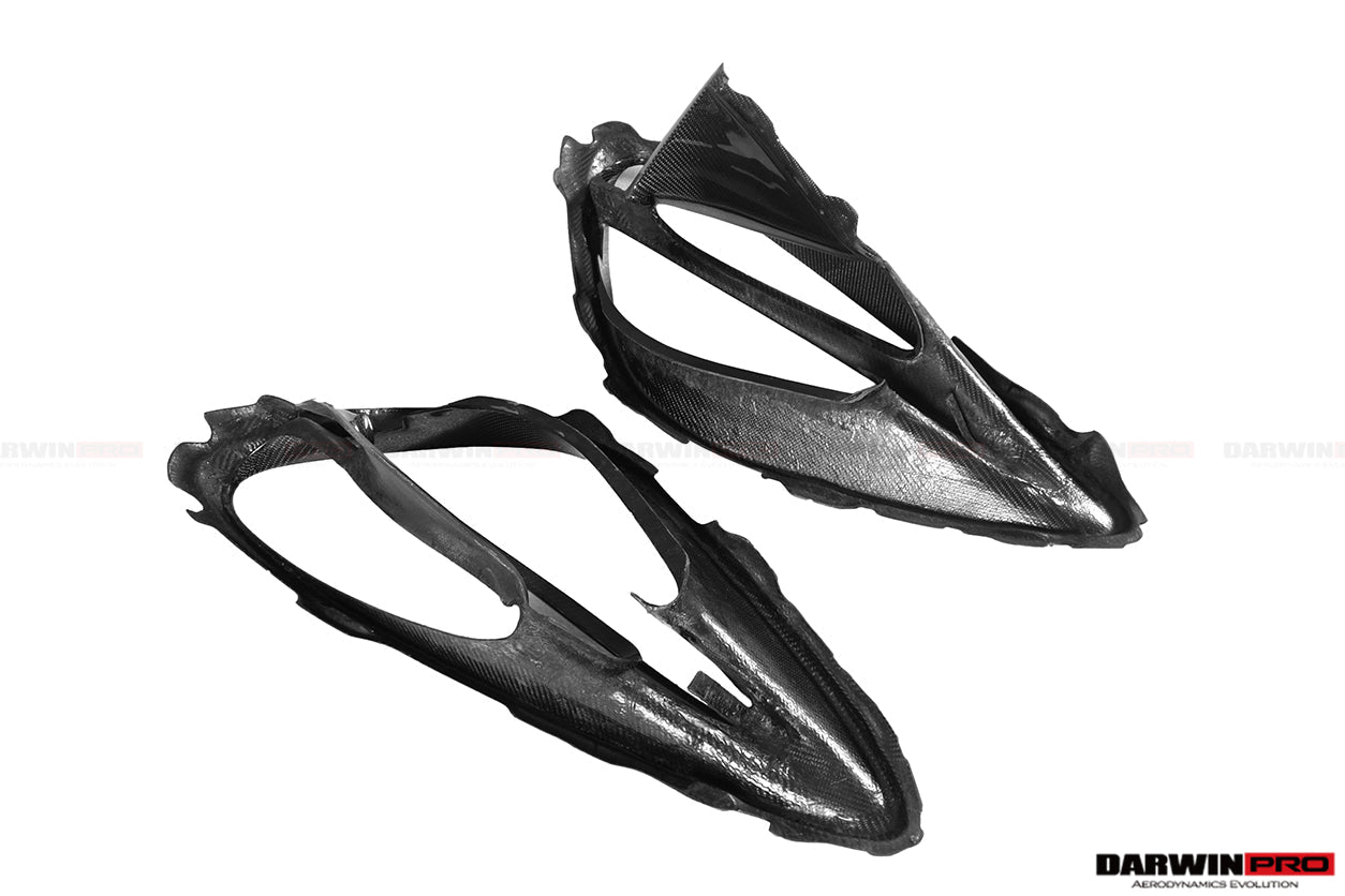 DarwinPRO Dry Carbon Fiber Headlight Inserts Tim Replacement | 2017-2023 McLaren 720s