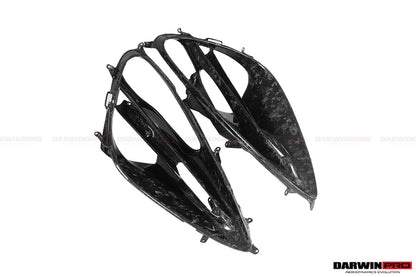 DarwinPRO Dry Carbon Fiber Headlight Inserts Tim Replacement | 2017-2023 McLaren 720s