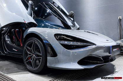 DarwinPRO Carbon Fiber Front Bumper Side Air Vents Replacement | 2017-2023 McLaren 720s