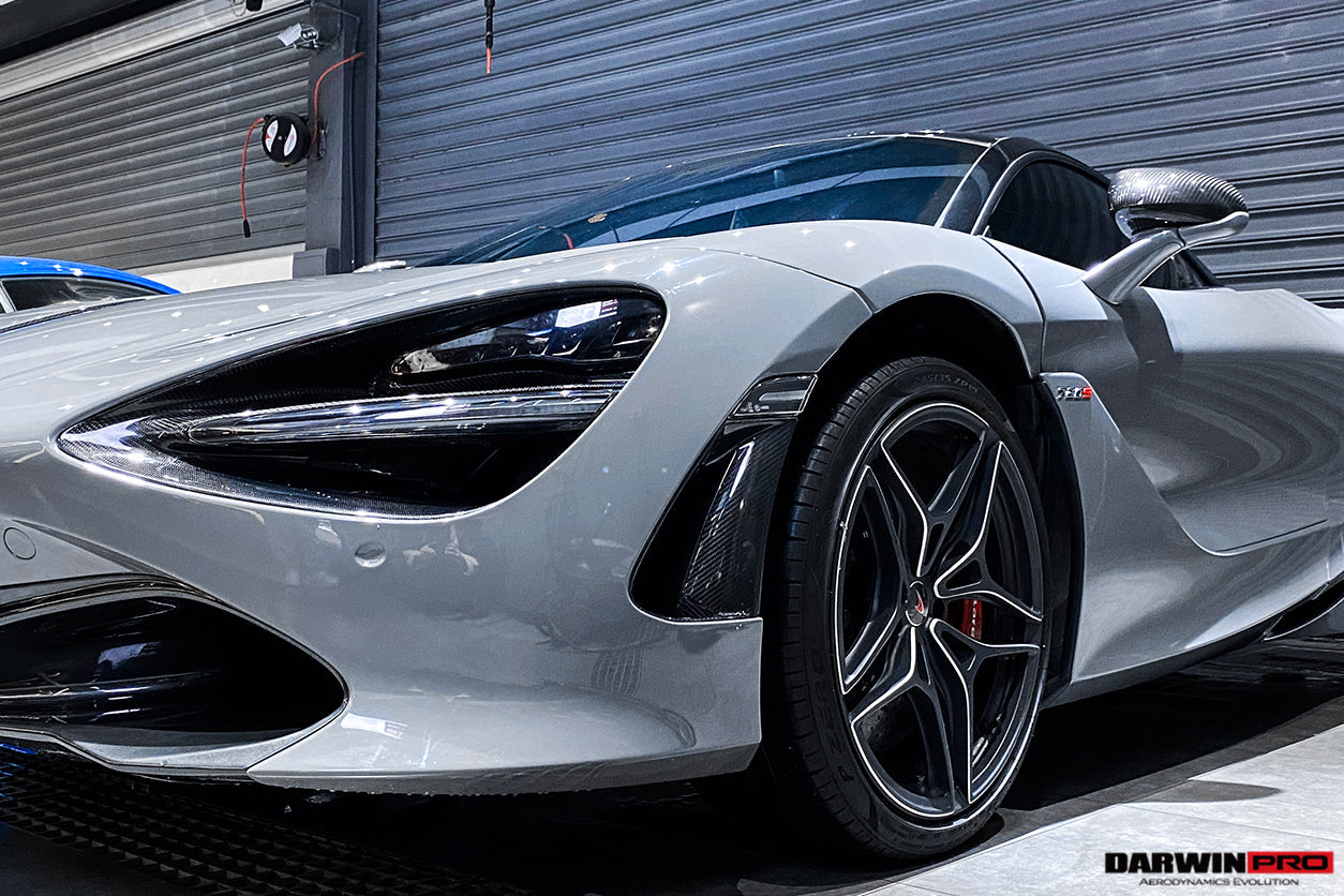 DarwinPRO Carbon Fiber Front Bumper Side Air Vents Replacement | 2017-2023 McLaren 720s