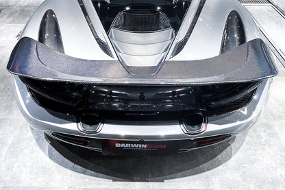 DarwinPRO 2017-2023 McLaren 720s Dry Carbon Fiber Rear Bumper Upper Exhaust Valance Panel