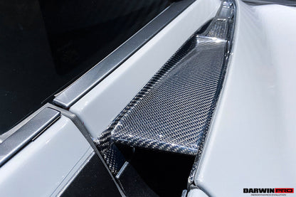DarwinPRO Carbon Fiber Engine Hood Side Air Intake Vents | 2017-2023 McLaren 720S Coupe