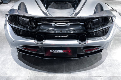 DarwinPRO 2017-2023 McLaren 720s Dry Carbon Fiber Rear Bumper Upper Exhaust Valance Panel