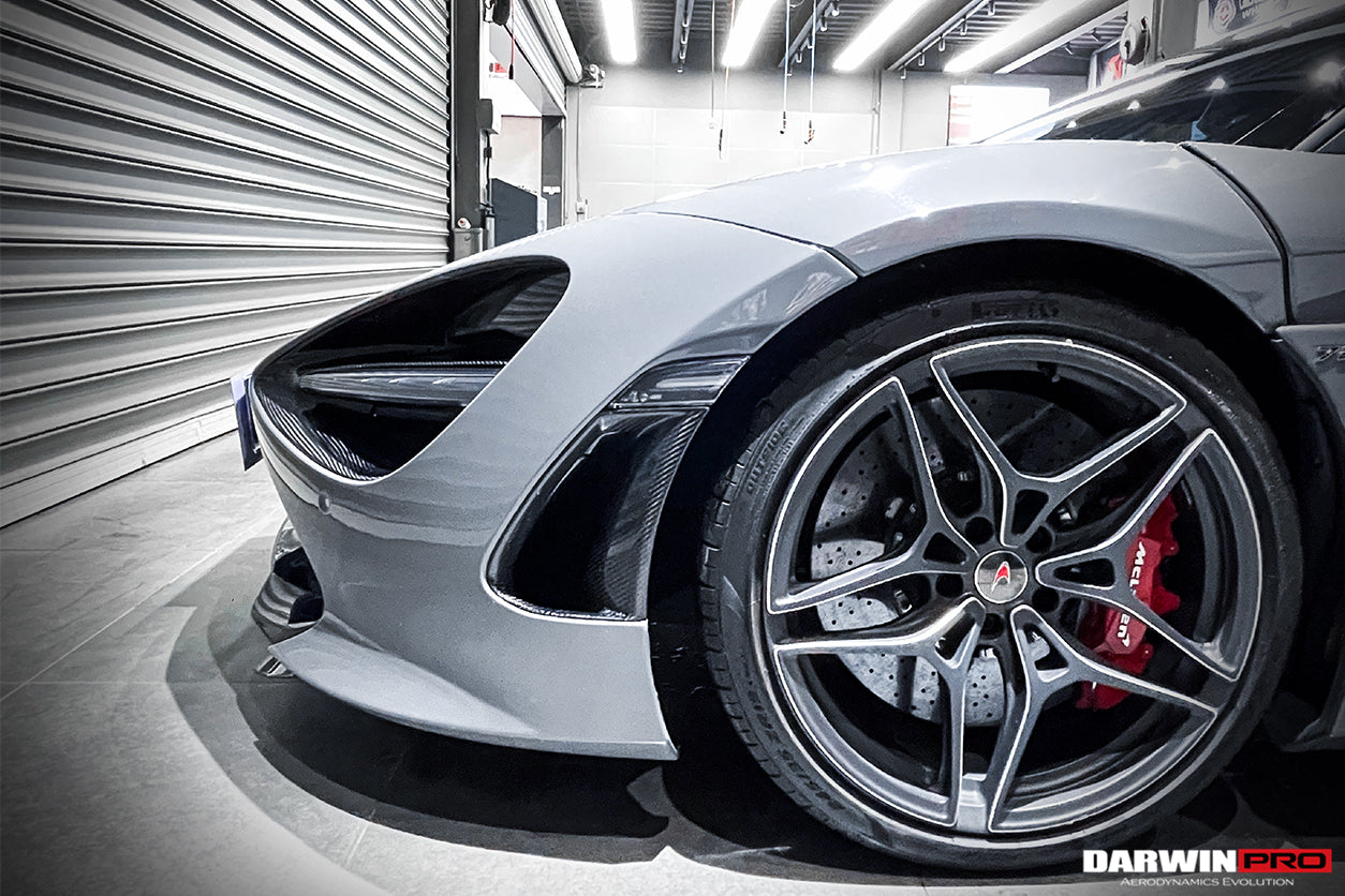 DarwinPRO Dry Carbon Fiber Headlight Inserts Tim Replacement | 2017-2023 McLaren 720s