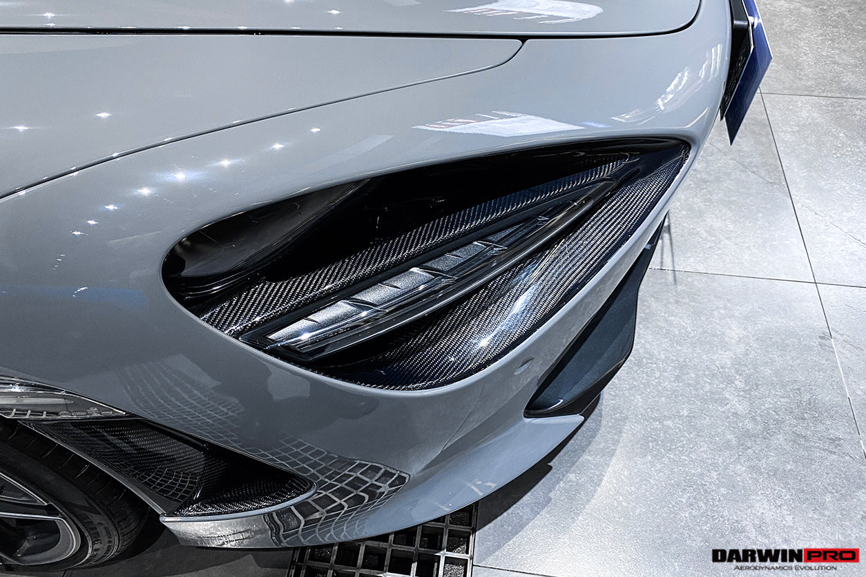 DarwinPRO Dry Carbon Fiber Headlight Inserts Tim Replacement | 2017-2023 McLaren 720s