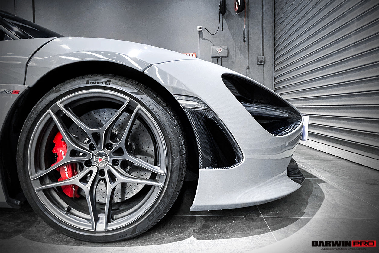 DarwinPRO Dry Carbon Fiber Headlight Inserts Tim Replacement | 2017-2023 McLaren 720s