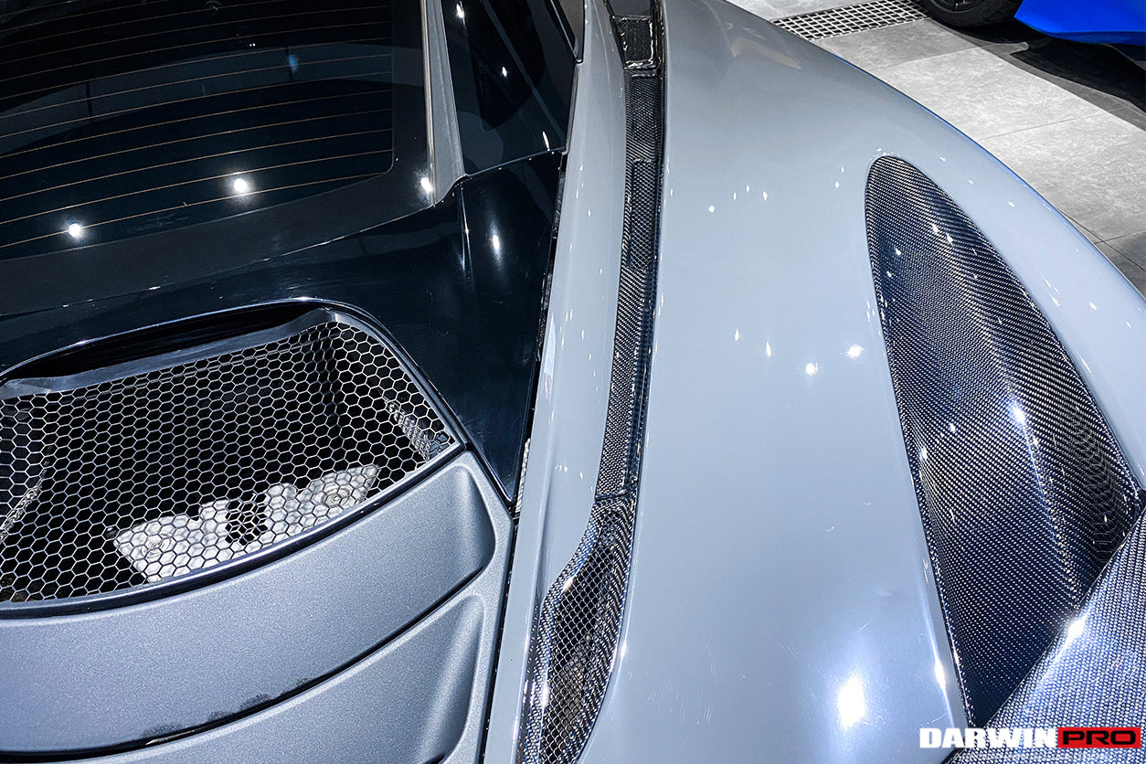 DarwinPRO Carbon Fiber Engine Hood Side Air Intake Vents | 2017-2023 McLaren 720S Coupe