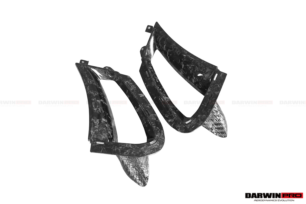 DarwinPRO Carbon Fiber Front Bumper Side Air Vents Replacement | 2017-2023 McLaren 720s