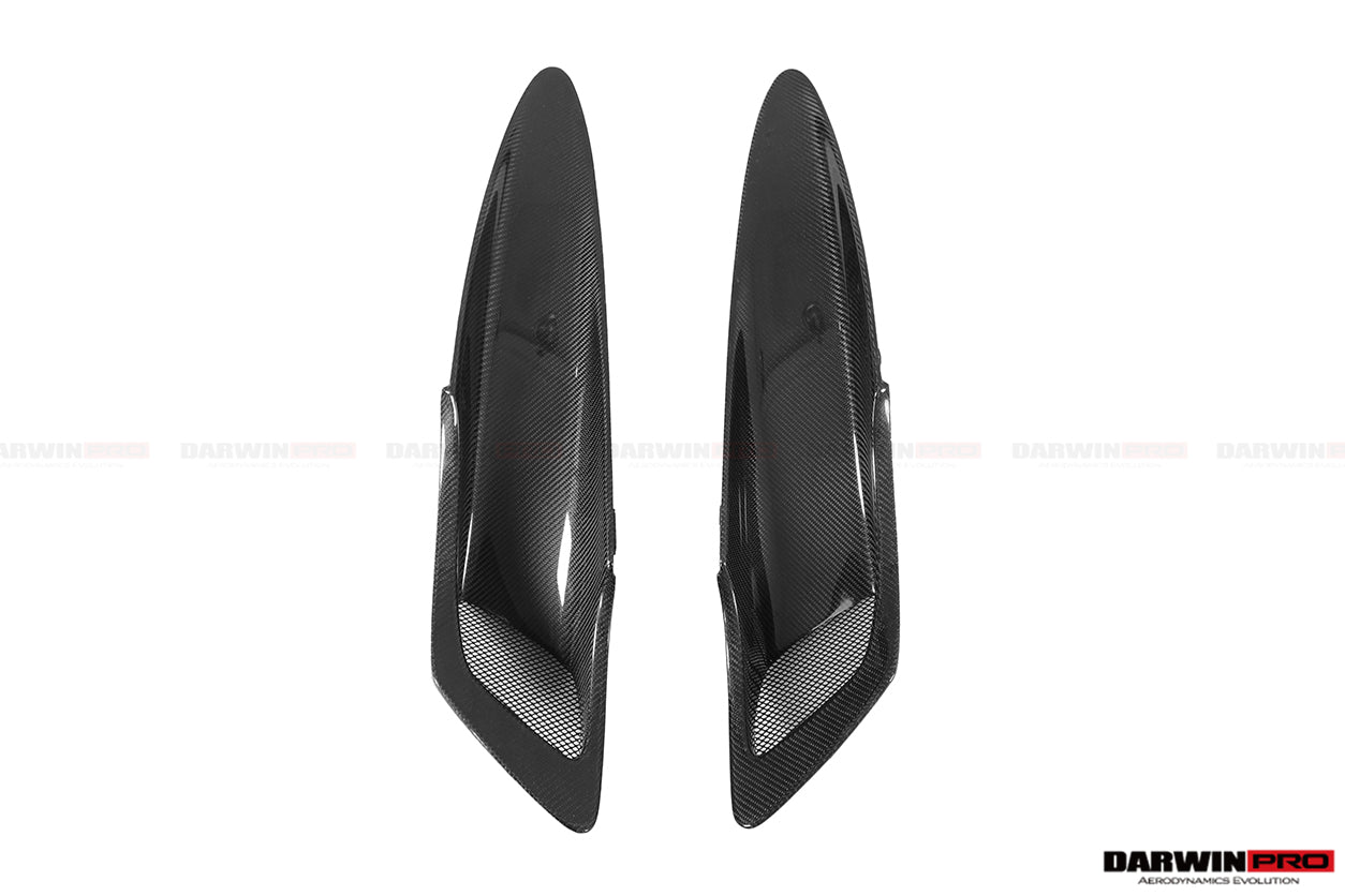 DarwinPRO 2017-2023 McLaren 720s Dry Carbon Fiber Rear Trunk Air Intake Vents Replacement