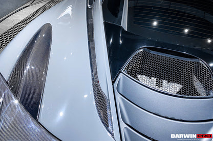 DarwinPRO 2017-2023 McLaren 720s Dry Carbon Fiber Rear Trunk Air Intake Vents Replacement