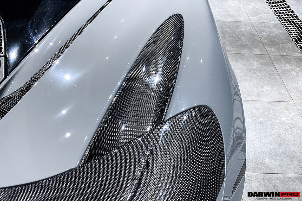 DarwinPRO 2017-2023 McLaren 720s Dry Carbon Fiber Rear Trunk Air Intake Vents Replacement