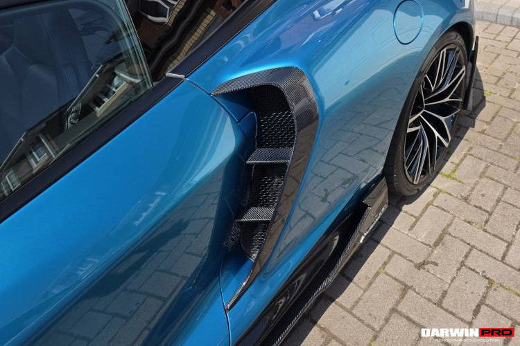 DarwinPRO 2019-UP McLaren GT BKSS Design Carbon Fiber Quarter Panel Side Scoops | Fits GT, GTS