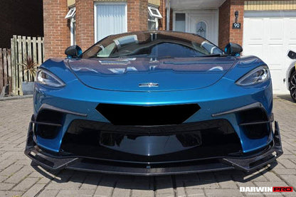 DarwinPRO 2019-UP McLaren GT BKSS Design Carbon Fiber Front Bumper Vents Canards | Fits GT, GTS