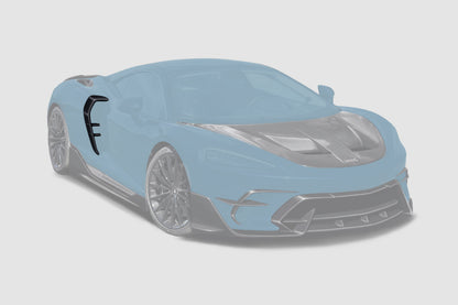 DarwinPRO 2019-UP McLaren GT BKSS Design Carbon Fiber Quarter Panel Side Scoops | Fits GT, GTS