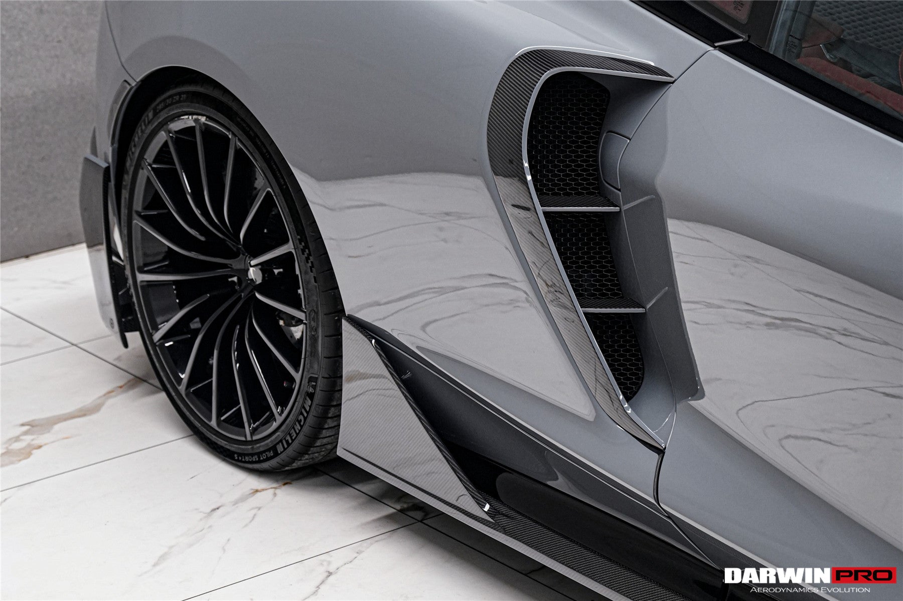 DarwinPRO 2019-UP McLaren GT BKSS Design Carbon Fiber Quarter Panel Side Scoops | Fits GT, GTS