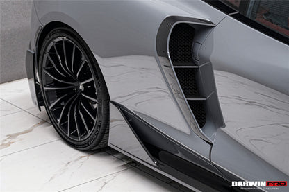 DarwinPRO 2019-UP McLaren GT BKSS Design Carbon Fiber Quarter Panel Side Scoops | Fits GT, GTS